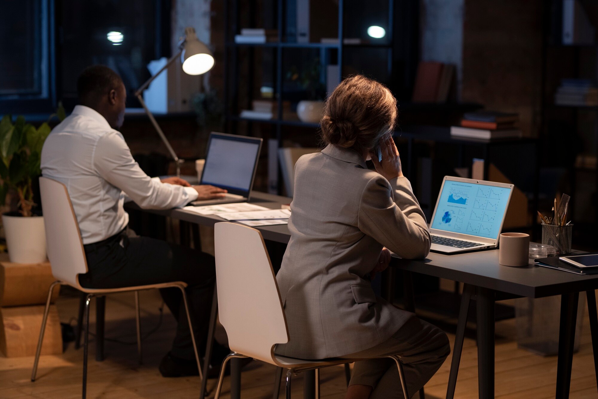 Ambiente di lavoro buio
